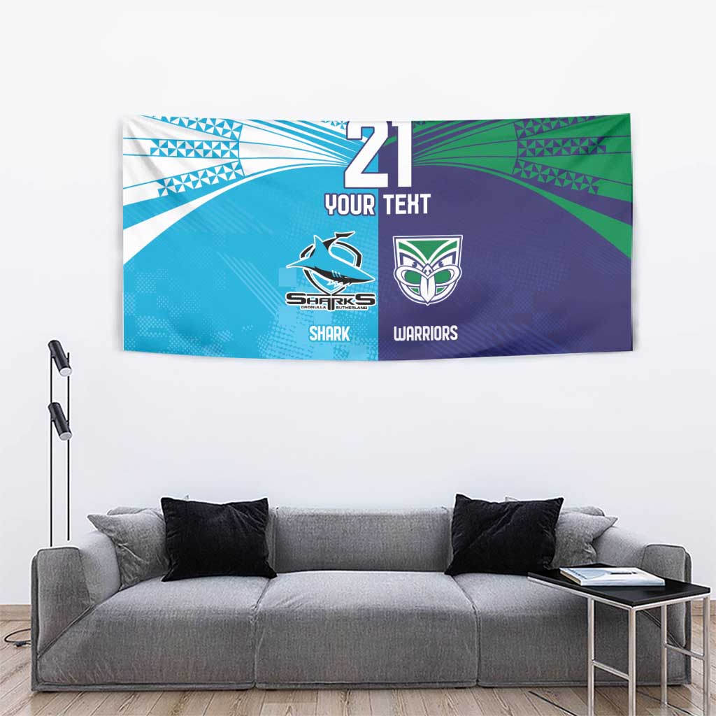 Custom Warriors-Shark Tapestry Together Sporty Style