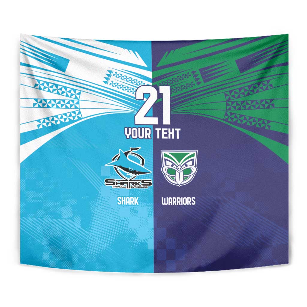 Custom Warriors-Shark Tapestry Together Sporty Style