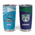 Custom Warriors-Shark Tumbler Cup Together Sporty Style