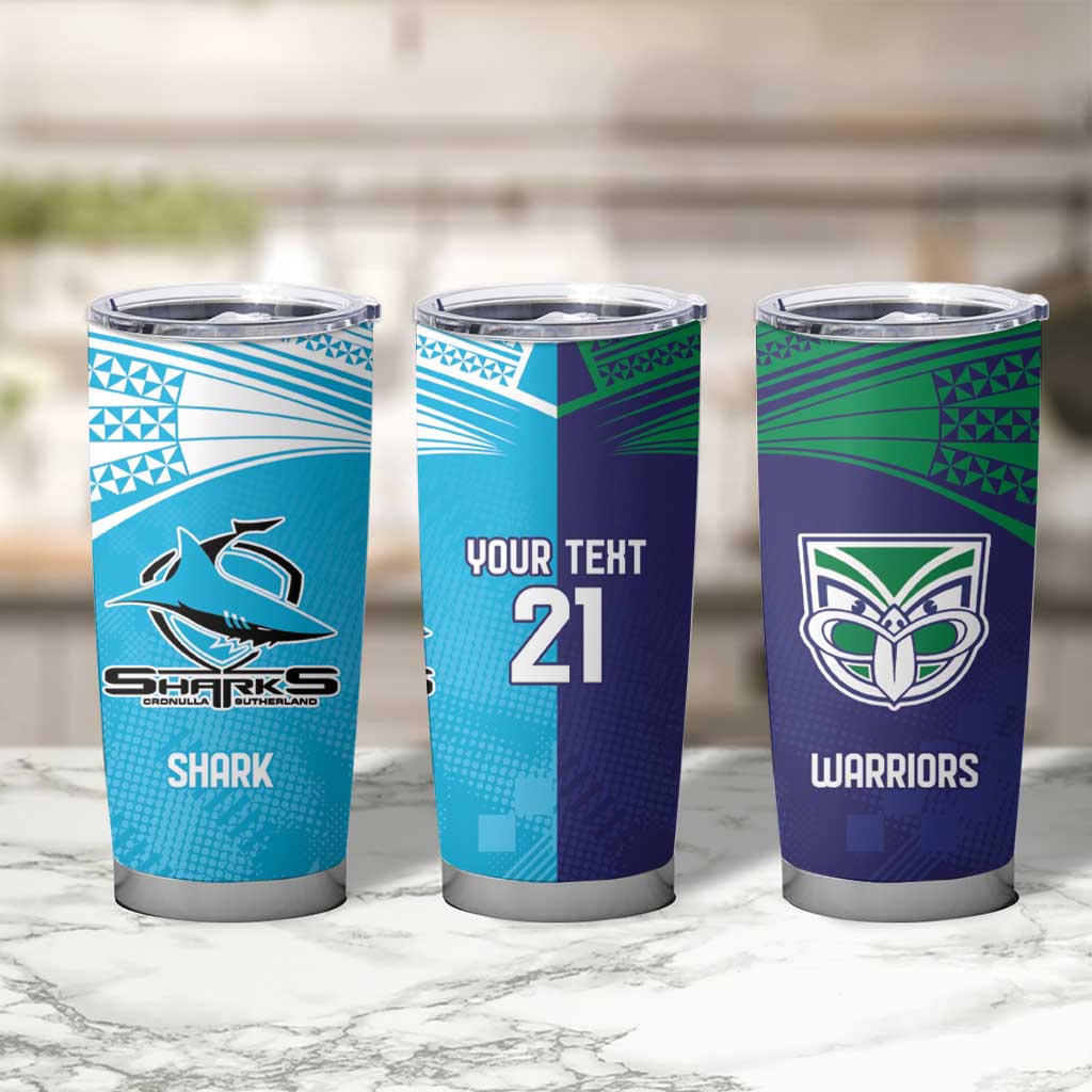 Custom Warriors-Shark Tumbler Cup Together Sporty Style