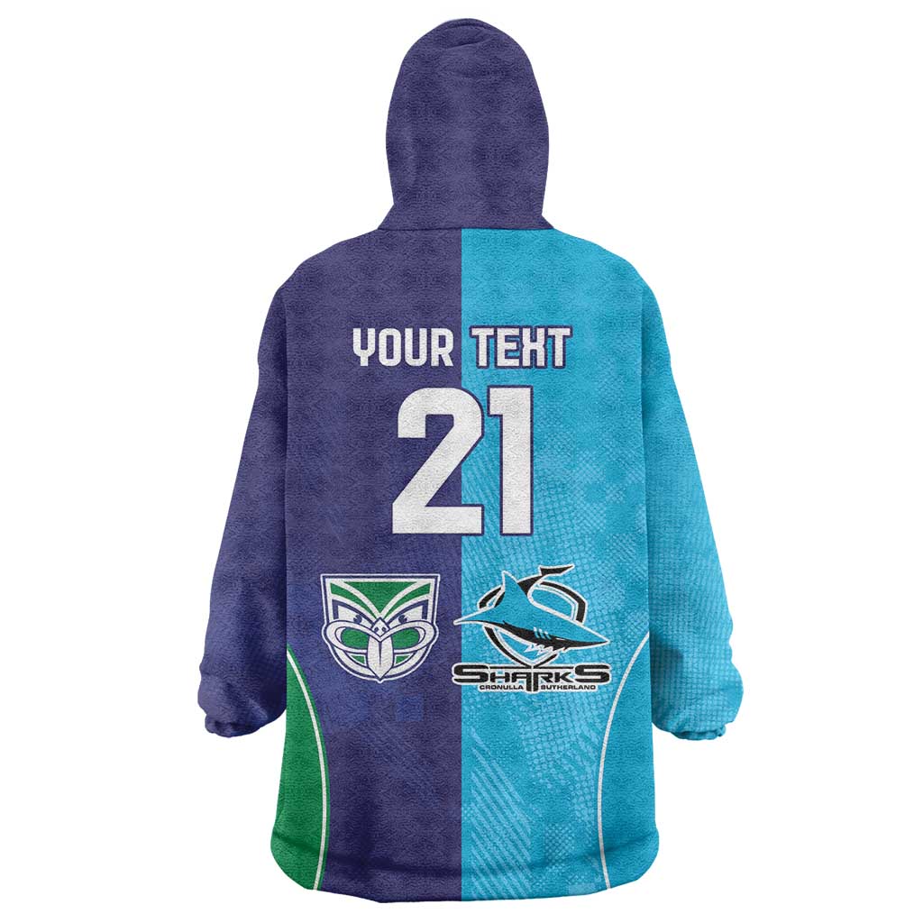 Custom Warriors-Shark Wearable Blanket Hoodie Together Sporty Style