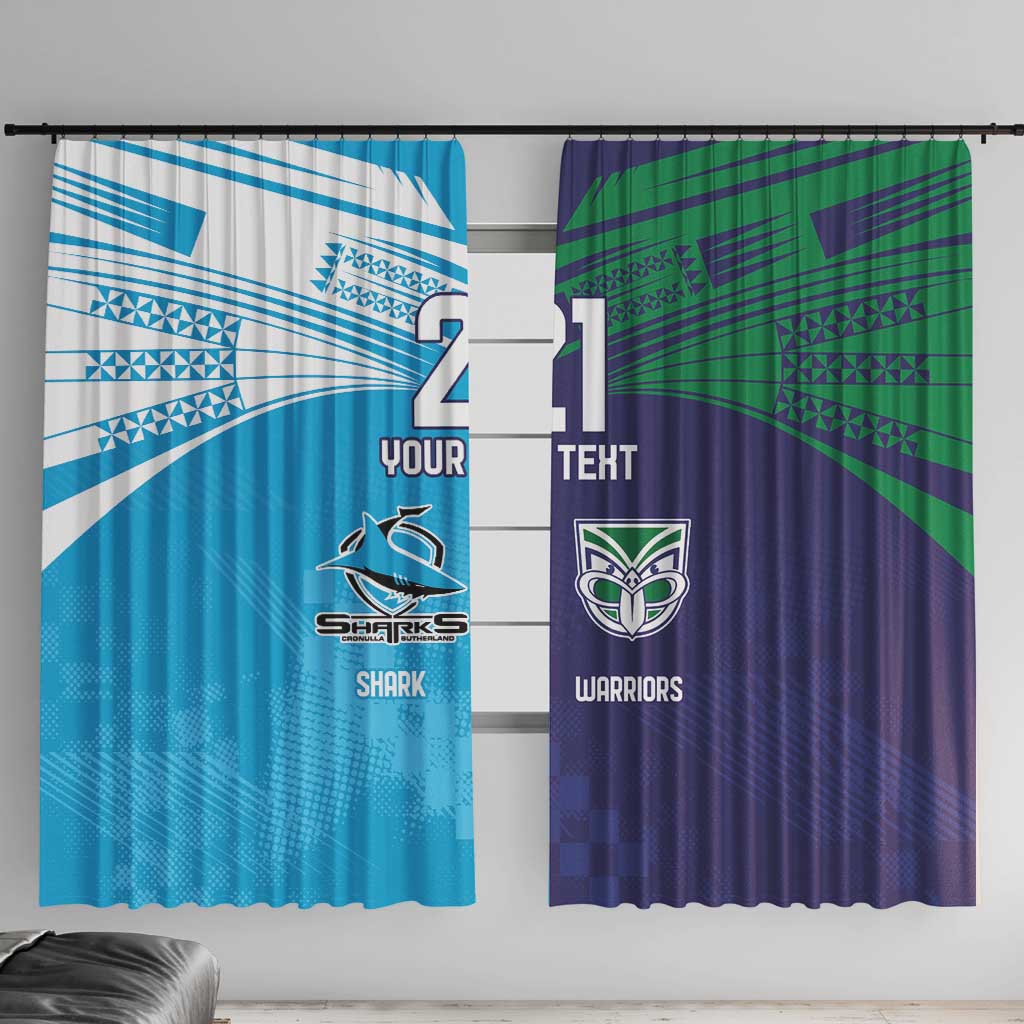 Custom Warriors-Shark Window Curtain Together Sporty Style