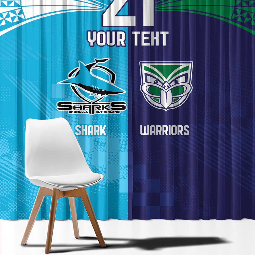 Custom Warriors-Shark Window Curtain Together Sporty Style