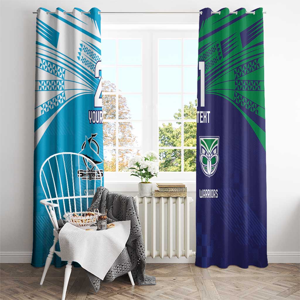 Custom Warriors-Shark Window Curtain Together Sporty Style