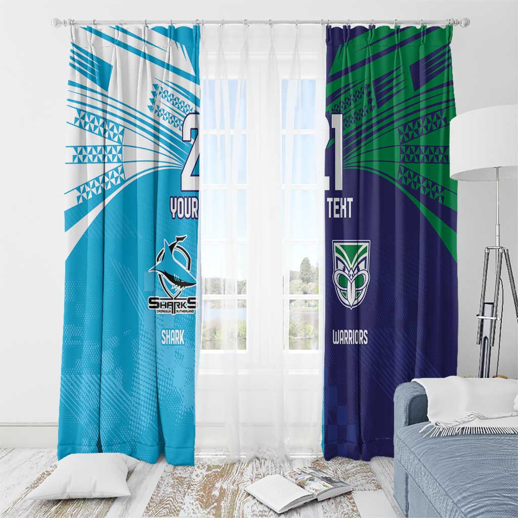 Custom Warriors-Shark Window Curtain Together Sporty Style
