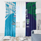 Custom Warriors-Shark Window Curtain Together Sporty Style