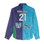 Custom Warriors-Shark Women Casual Shirt Together Sporty Style