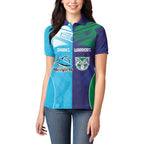 Custom Warriors-Shark Women Polo Shirt Together Sporty Style