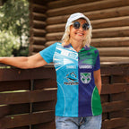 Custom Warriors-Shark Women Polo Shirt Together Sporty Style