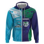 Custom Warriors-Shark Zip Hoodie Together Sporty Style