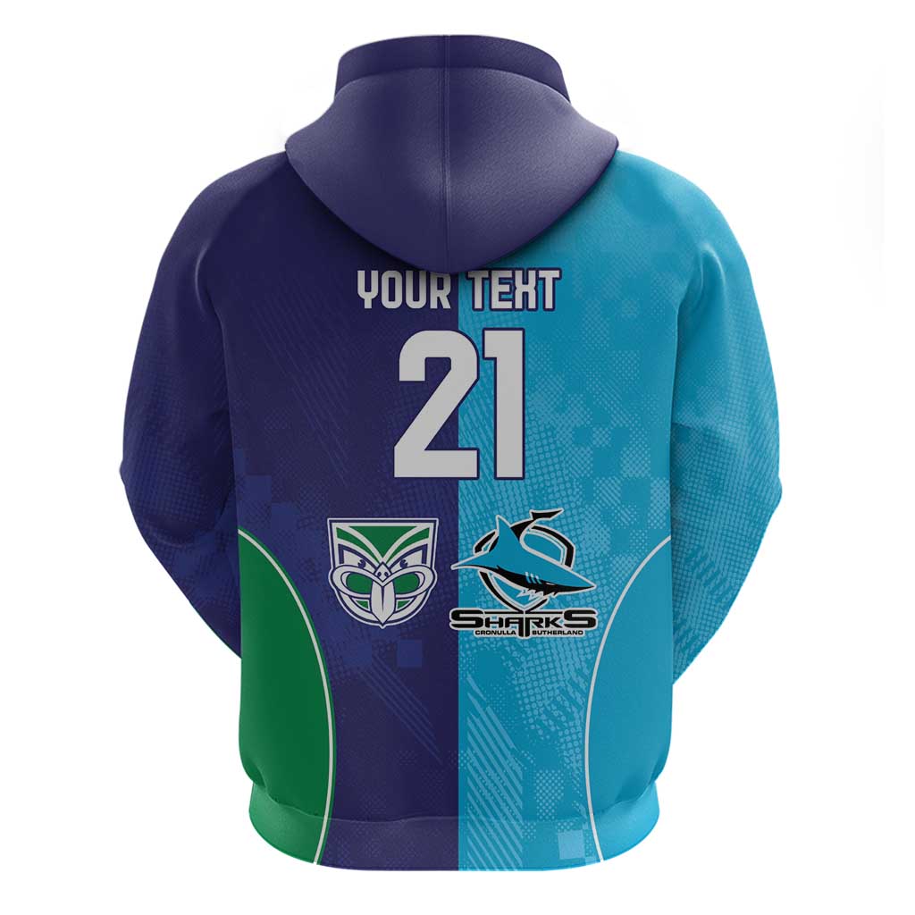 Custom Warriors-Shark Zip Hoodie Together Sporty Style