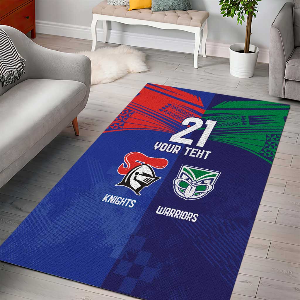 Custom Warriors-Knights Area Rug Together Sporty Style
