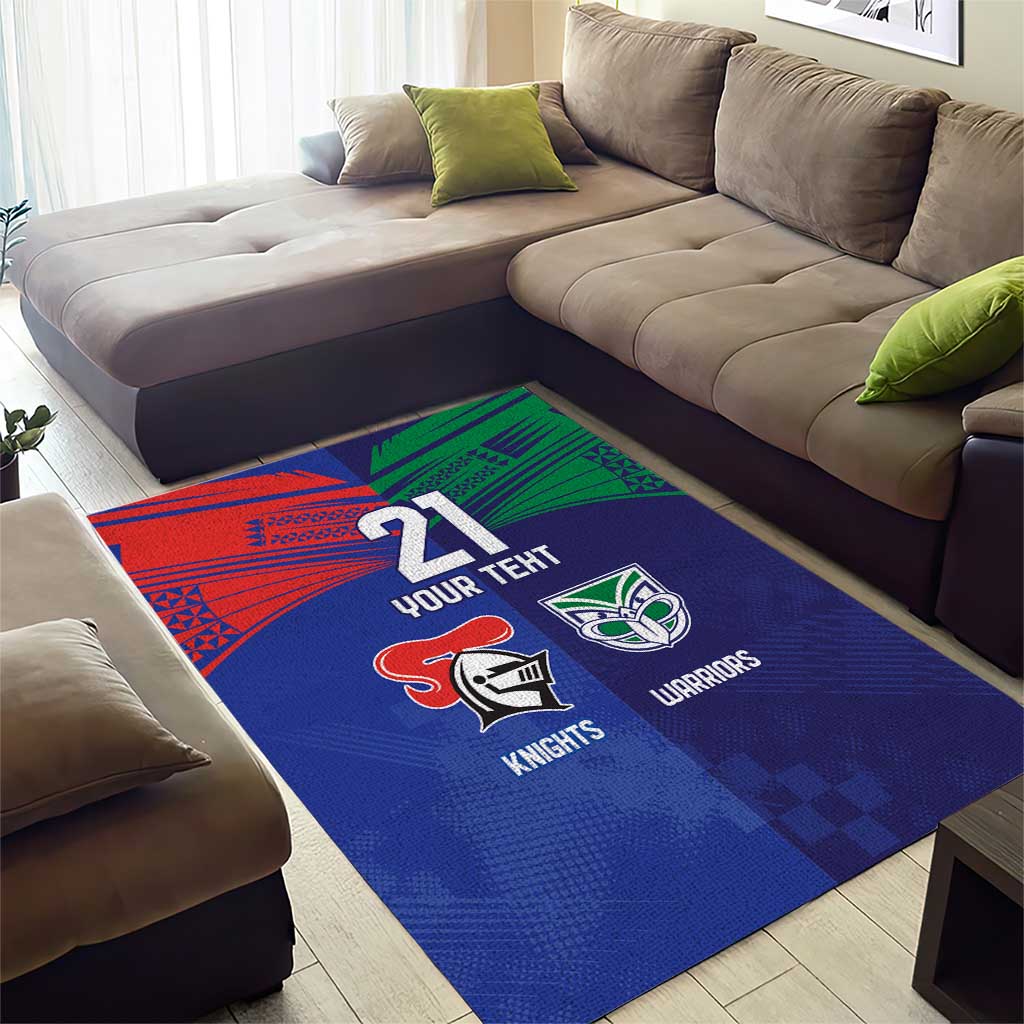 Custom Warriors-Knights Area Rug Together Sporty Style