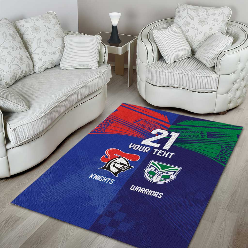 Custom Warriors-Knights Area Rug Together Sporty Style