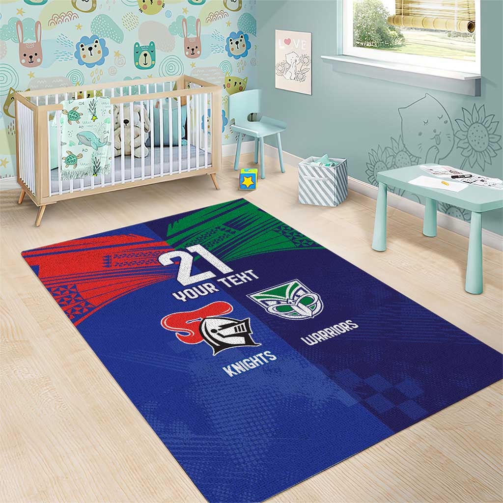 Custom Warriors-Knights Area Rug Together Sporty Style