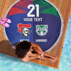 Custom Warriors-Knights Beach Blanket Together Sporty Style