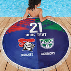 Custom Warriors-Knights Beach Blanket Together Sporty Style