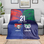 Custom Warriors-Knights Blanket Together Sporty Style