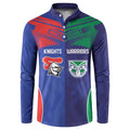 Custom Warriors-Knights Button Sweatshirt Together Sporty Style