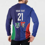 Custom Warriors-Knights Button Sweatshirt Together Sporty Style