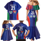 Custom Warriors-Knights Family Matching Mermaid Dress and Hawaiian Shirt Together Sporty Style