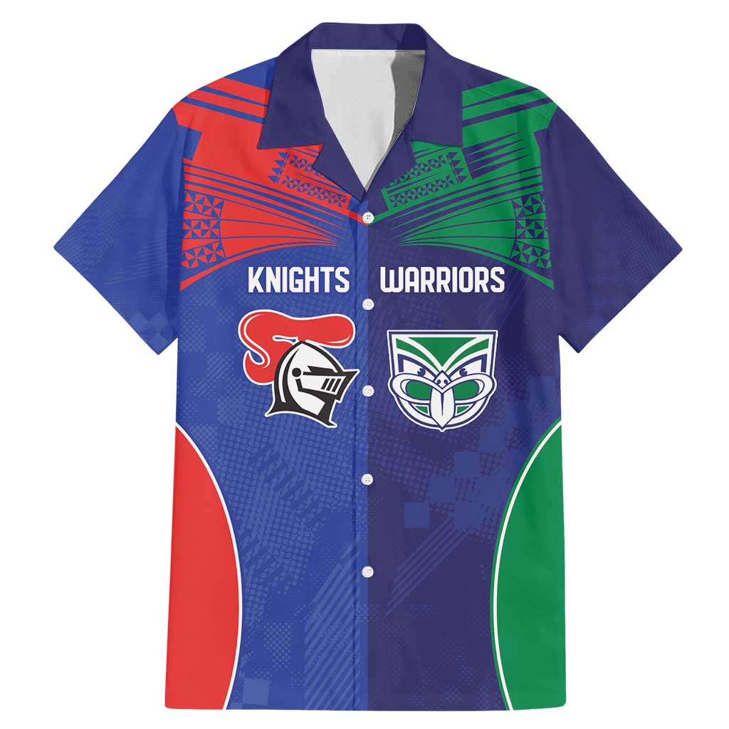 Custom Warriors-Knights Family Matching Mermaid Dress and Hawaiian Shirt Together Sporty Style