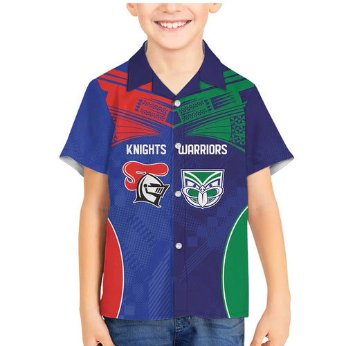 Custom Warriors-Knights Family Matching Mermaid Dress and Hawaiian Shirt Together Sporty Style