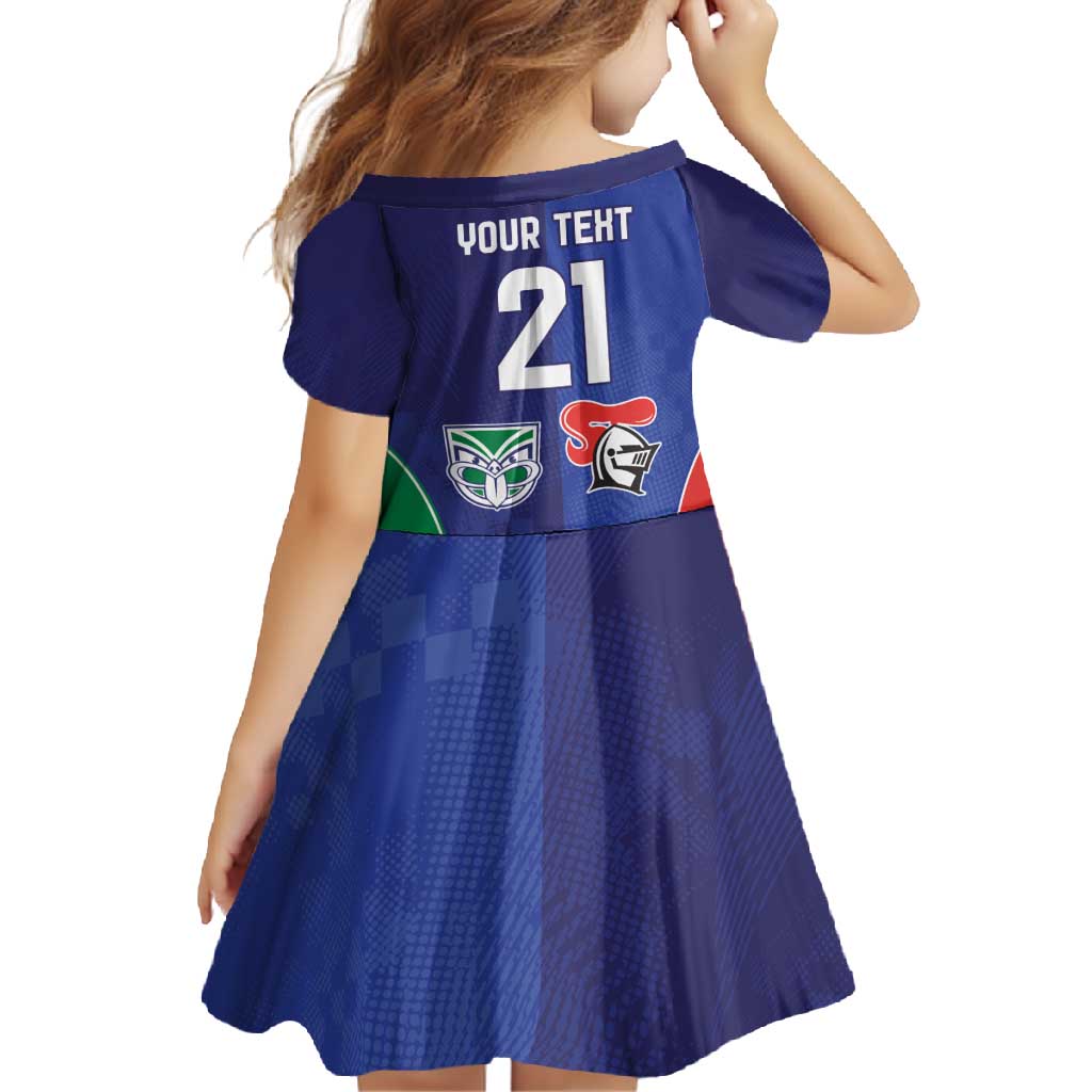 Custom Warriors-Knights Family Matching Off Shoulder Maxi Dress and Hawaiian Shirt Together Sporty Style
