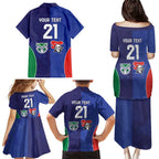 Custom Warriors-Knights Family Matching Puletasi and Hawaiian Shirt Together Sporty Style