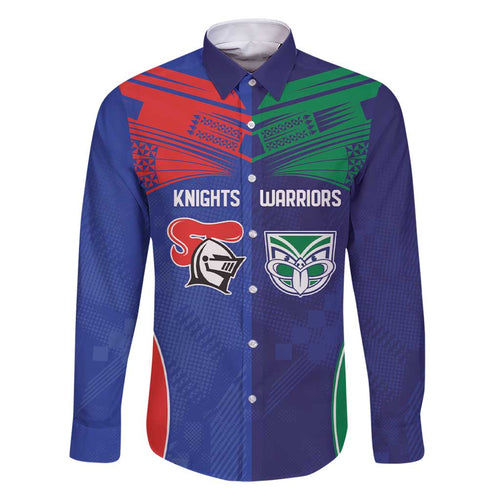 Custom Warriors-Knights Family Matching Short Sleeve Bodycon Dress and Hawaiian Shirt Together Sporty Style