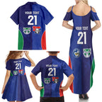 Custom Warriors-Knights Family Matching Summer Maxi Dress and Hawaiian Shirt Together Sporty Style