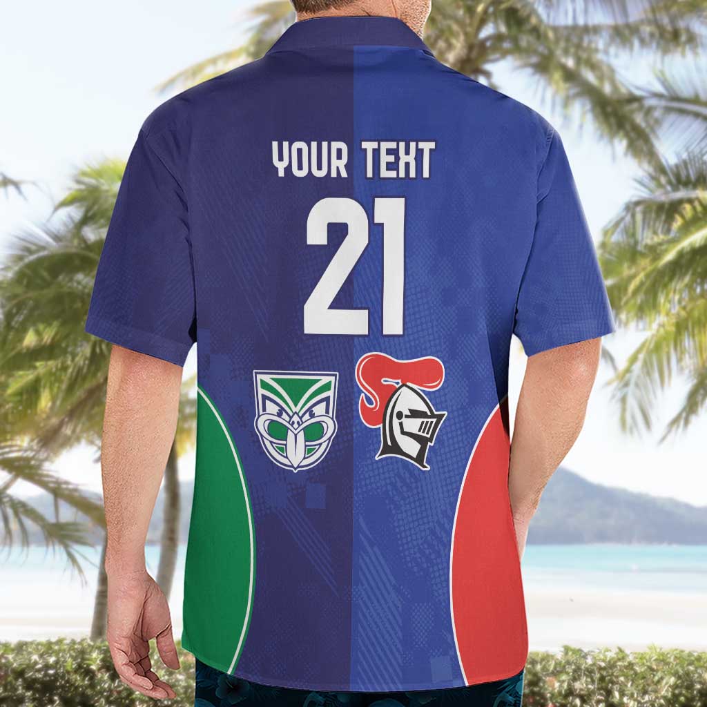 Custom Warriors-Knights Hawaiian Shirt Together Sporty Style
