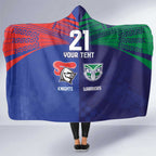 Custom Warriors-Knights Hooded Blanket Together Sporty Style