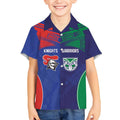 Custom Warriors-Knights Kid Hawaiian Shirt Together Sporty Style