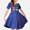 Custom Warriors-Knights Kid Short Sleeve Dress Together Sporty Style