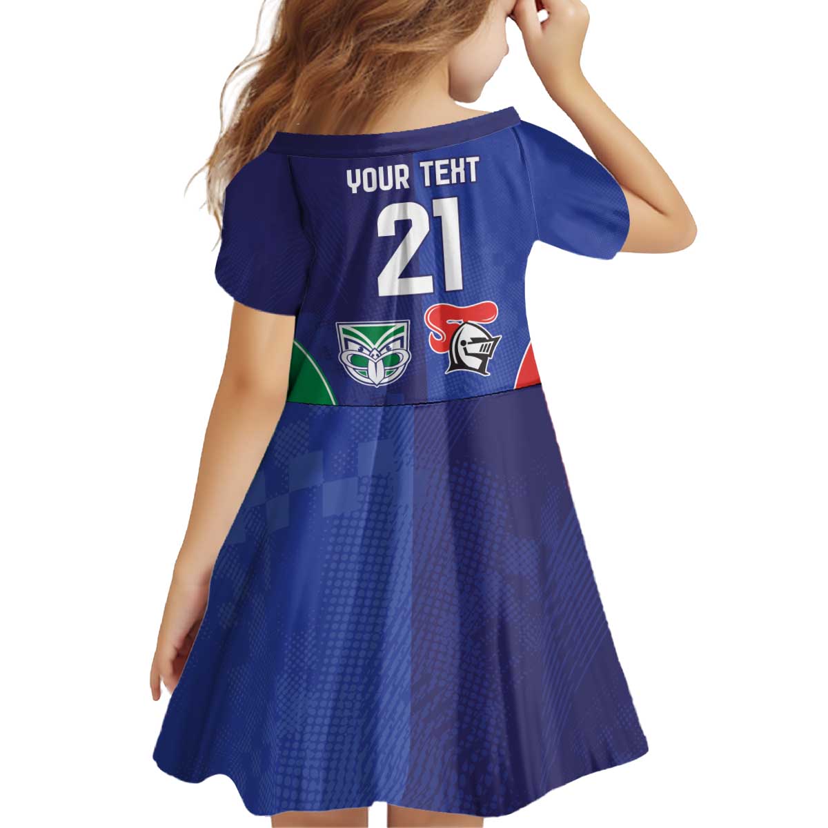 Custom Warriors-Knights Kid Short Sleeve Dress Together Sporty Style