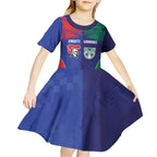 Custom Warriors-Knights Kid Short Sleeve Dress Together Sporty Style