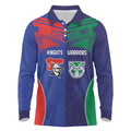 Custom Warriors-Knights Long Sleeve Polo Shirt Together Sporty Style
