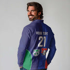 Custom Warriors-Knights Long Sleeve Polo Shirt Together Sporty Style