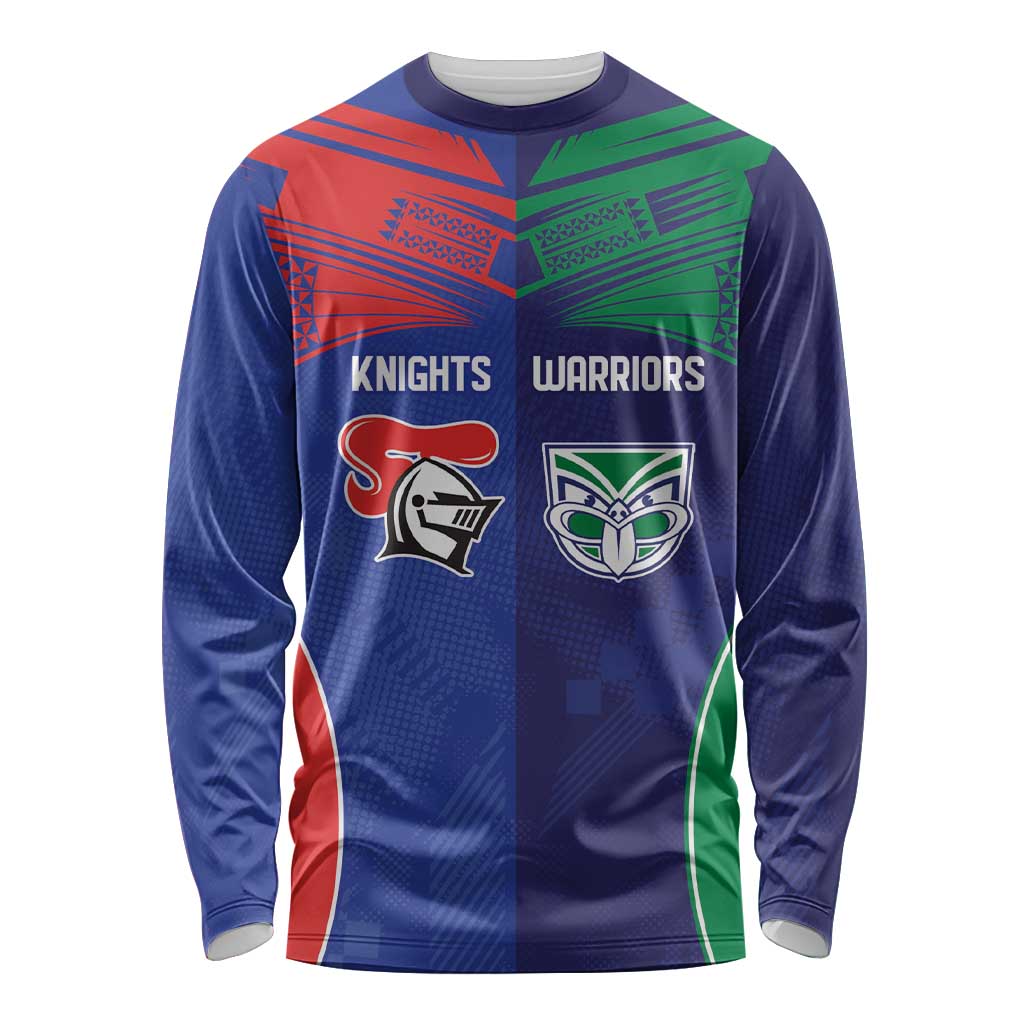Custom Warriors-Knights Long Sleeve Shirt Together Sporty Style