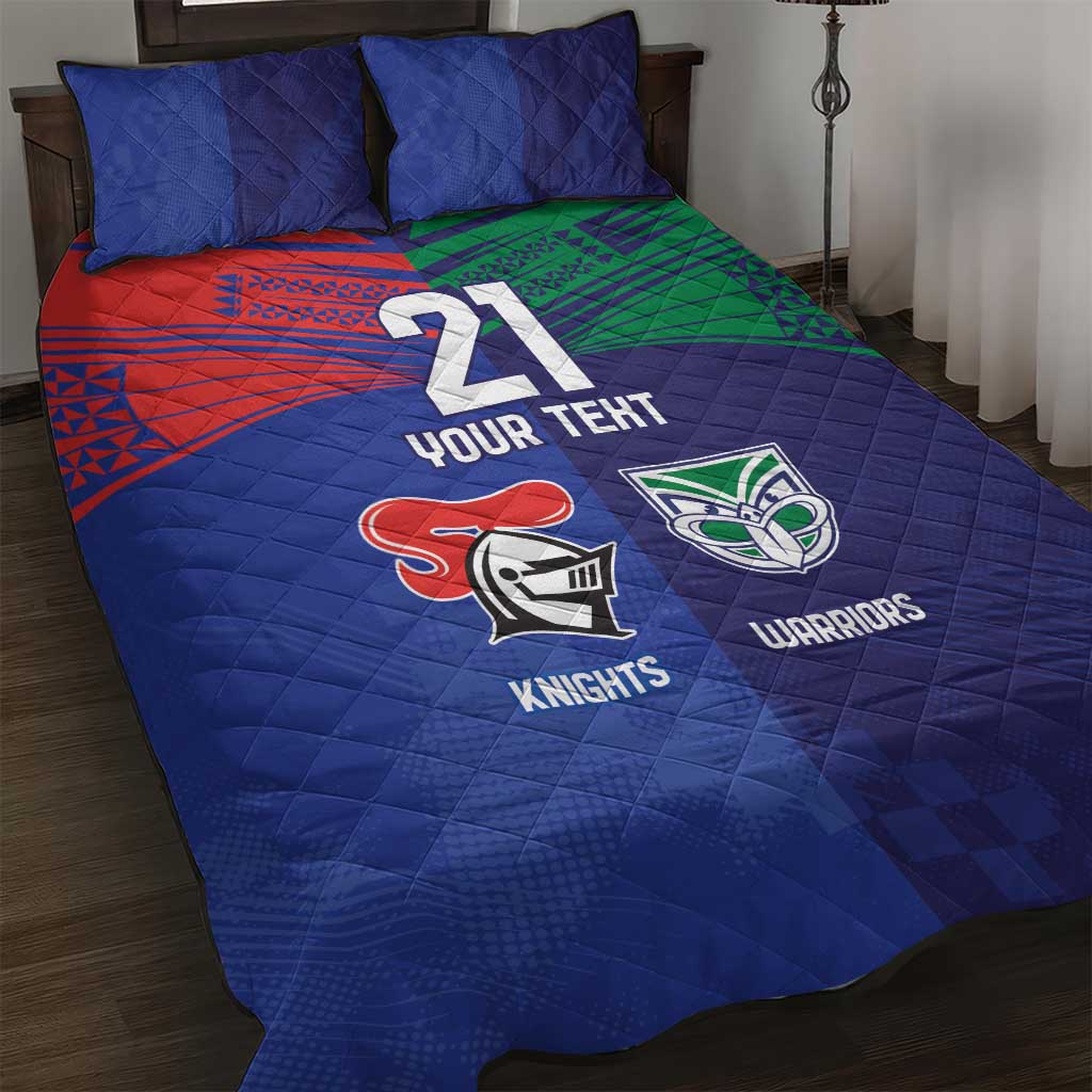 Custom Warriors-Knights Quilt Bed Set Together Sporty Style