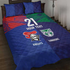 Custom Warriors-Knights Quilt Bed Set Together Sporty Style