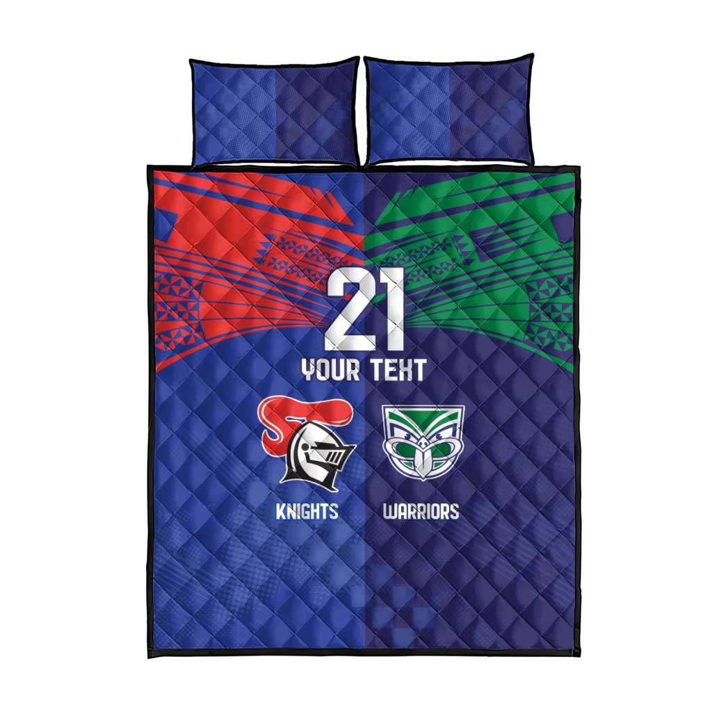 Custom Warriors-Knights Quilt Bed Set Together Sporty Style