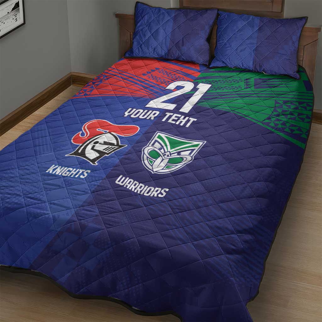 Custom Warriors-Knights Quilt Bed Set Together Sporty Style
