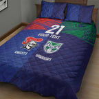 Custom Warriors-Knights Quilt Bed Set Together Sporty Style