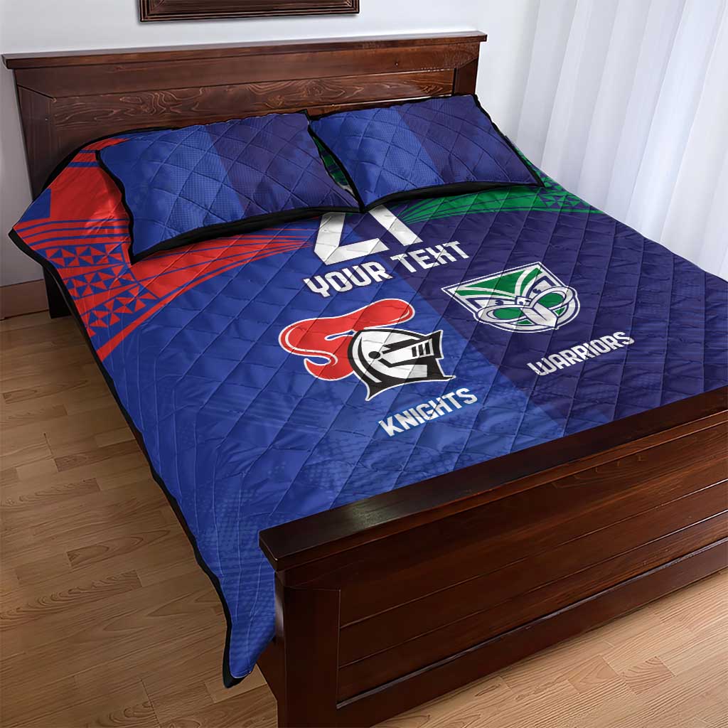 Custom Warriors-Knights Quilt Bed Set Together Sporty Style