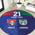 Custom Warriors-Knights Round Carpet Together Sporty Style