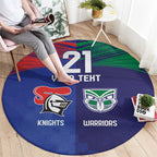Custom Warriors-Knights Round Carpet Together Sporty Style