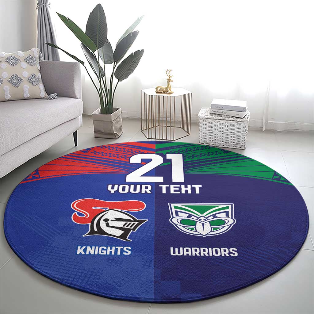 Custom Warriors-Knights Round Carpet Together Sporty Style