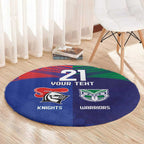 Custom Warriors-Knights Round Carpet Together Sporty Style